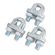 Jinggong national standard galvanized steel wire rope chuck buckle chuck chuck lock U-shaped chuck fixed joint wire rope chuck 8mm (suitable for 8mm steel wire rope) 5 pcs
