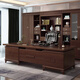 Rulan walnut solid wood boss desk new Chinese style office desk desk combination bedroom computer simple office desk 2.4 meters boss desk