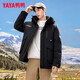 Duck duck Wang Yibo same style down jacket for men and women 2025 new winter thickened hooded work jacket trendy top