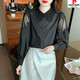 
Piercadian embroidered cotton shirt for women's autumn new fashion embroidered white shirt loose and versatile long-sleeved top CY9227 White S [Suggested 75-95Jin [Jin equals 0.5 kg]]
