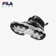 Fila Fila children's cotton boots 2024 winter non-slip plus velvet warm outdoor cotton boots for boys and girls, black/shadow black gray-BD size 31, inner length 19.5cm