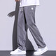 
Shidile casual pants for men in spring and summer Tiansi jeans for men wide-leg drooping trousers elastic waist men's pants loose straight 1048 dark gray XL