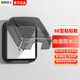 International Electrician Type 86 self-adhesive waterproof box water heater power switch socket panel protective cover bathroom splash-proof box Type 86 curved waterproof box black transparent
