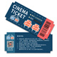 Online ticket purchase, movie ticket redemption coupons, nationwide cinema purchases, unlimited movie viewing, cinema theater stored value cards, trade union benefits 35
