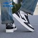 Hongxing Erke small white shoes men's shoes sports shoes new style leather waterproof casual skateboard shoes flat teenage shoes men microcrystal white/black 1477 41