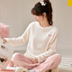 Nanjiren Pijamas para Mujer Otoño E Invierno para Mujer Además Jersey De Franela De Terciopelo Informal Se Puede Usar Fuera De La Ropa del Hogar Traje Mi L