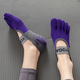 Yoga shoes five-finger yoga socks non-slip 2024 new summer dance fitness socks indoor Pilates non-slip green 1 pair