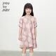 Jnby by JNBY Jiangnan Buyi Kinderbekleidung Baumwolle bedrucktes Kurzarmkleid lässig und bequem Sommer Mädchen und Kinder 1O4G13940 690/Sonstiges Puder 100 cm