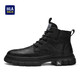 Heilan House HLA Martin boots men's boots autumn and winter outdoor trendy work boots men's mid-high boots men's shoes 0562 black 42