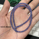 Youshu natural vitreous tanzanite bracelet glossy disc beads 1 piece 2.5-3mm about 38cm special grade tanzanite glossy 2.5-3.7mm