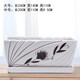 
Rectangular ceramic flower pot with tray Simple and personalized desktop succulent bamboo calamus plant Banyan tree fortune pot plant Rectangular-12102 white (separation tray) Large