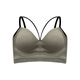 Ji Yafuxia's new Korean style slim cross camisole bottoming outer wear all-in-one cup bra tube top beautiful back top for women black one size