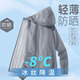 Xiwu Sun Protection Jacket Clothes Couple Couple Men's Jacket Ice Silk Breathable Quick-drying Summer Outdoor Fishing Wear Large Size Gray Single Piece XL - Recommended 110-130 Jin Jin is equal to about 0.5 kg