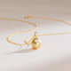 Nanzhi Pearl Chaoyi 18K Gold South Sea Saltwater Pearl Pendant 10.5-11mm Golden Yellow D 10.5-11mm Comes with 18K Gold Chain