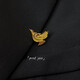 Annunciation Bird suit badge bird logo material gold-plated LOGO pin suit anti-exposure brooch c Annunciation Bird suit