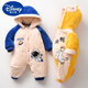 
DISNEY newborn baby clothes in autumn and winter thickened style plus velvet clamped cotton newborn baby onesie dress Ha-shirt outing clothes Class A 3 TY9731 red dragon Children's Day gift 73cm