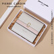 Pierre Cardin Women's Wallet Cowhide Short Card Holder Women's Coin Purse Gift Box Birthday Gift for Wife