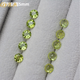 Langdian Peridot Natural Gemstone Peridot For Jewelry Inlay Origin Jilin, China 5*7mm Jewelry Grade/Oval Shape