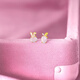 Saturday Fortune (ZLF) S925 silver chalcedony earrings for girls, cute rabbit earrings, gift for girlfriend, a pair of earrings