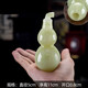 
DR GRAFFCARNY Jade Dried Vase Ornament Personalized Living Room Creative Fashion Flower Arrangement Decoration Home Buddha Front Clean Bottle Small Spot - Qingyu Creative Vase H9928 9*28c