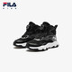 Fila Fila children's cotton boots 2024 winter non-slip plus velvet warm outdoor cotton boots for boys and girls, black/shadow black gray-BD size 31, inner length 19.5cm