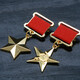Octagonal Rose CCCP Russian World War II Socialist Labor Hero Soviet Medal Labor Star Medal Type A