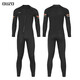 Wetsuit for men 1.5mm 3MM one-piece wetsuit for women cold-proof and warm swimsuit surfing paddle board snorkeling suit new style 1.5MM black gray short-sleeved one-piece back opening male 2XL