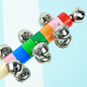Meibosen Baby Hand Rassel Stick Glocke Baby frühe Bildung intellektuelle Musikinstrument Saite Glocke Glocke Rassel 0-1 Jahre alte Kinder Lehrmittel bunte Rassel Saite Glocke