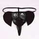 Zhishen peu profonde sous-vêtements sexy de sous-vêtements sexy de sous-vêtements sexy masculins thorn string léopard imprimé transparent gay socle à léopard respirant plus taille noire one-size