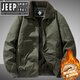 JEEP SPIRIT Jeep Spirit winter lamb velvet cold-proof jacket pilot jacket cotton coat men's coat cotton coat plus velvet thickening 2025 camel 3XL weight 165-180Jin Jin equals 0.5 kg