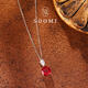 Yingxin 3 carat pigeon blood ruby pendant classic fashion niche necklace for women pigeon blood ruby does not include certificate