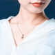 Pt.Charm platinum pendant women's platinum pendant snowflake pendant new product pt950 platinum necklace necklace platinum necklace in stock national inspection certificate 1.0g-1.1g