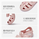 DAVE&BELLA Girls' Sandals Baotou Children's Princess Shoes Soft Sole Hollow Little Girls' Shoes Summer Baby Children's Shoes Pink In Stock DB2240274 23