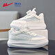 Warrior Children's Shoes Girls' Sports Shoes Summer Mesh Breathable Sneakers Campus White Shoes WZ(CL)-1291 White 37