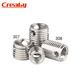 Creaby307/308 stainless steel self-tapping screw sleeve/thread protective sleeve three-hole braces M3*5*4 2 pieces-307 type