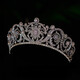 Shijun (SHIJUN) crown tiara for adults 18 years old princess French zircon bridal wedding dress crown dress accessories silver-store version long-lasting color retention is not easy