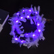 ENRMIIV luminous garland headdress with light, goose feather garland, feather angel headband, Internet celebrity night market street stall small gifts wholesale, angel goose feather garland warm light