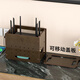 Shunmai router storage box desktop TV set-top box storage rack wire wireless network wifi box placement rack light cat wifi model-3 layers-walnut color