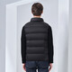 Tambor light down jacket vest for men with short stand-up collar, light and warm, comfortable vest with inner layer TA330033 black 180