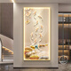 
Jiuyutu’s entrance decoration painting high-end entrance door light luxury mural light modern living room corridor aisle meaning hanging painting LP-9435 50*100 47 style black crystal porcelain painting (metal brushed picture frame 1