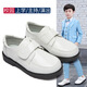 Xin Yueqing boys' leather shoes soft sole British style primary school students, middle and older children's dress white performance shoes boys spring and autumn single leather shoes white 28 inner length 17.8/suitable for feet 17cm long