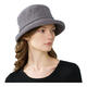 Maria Gucci (MARJA KURKI) hat women's autumn and winter warm hat fashion dome curled fisherman hat solid color versatile casual hat iron gray