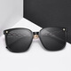 Luxusvogel 1639 Sonnenbrille [hellschwarzer Rahmen] Frauen mit High-End-Ins Sonnenschutz und Sonnenschutz großer Rahmen UV Sonnenbrille