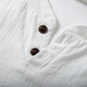
Alpina Kangaroo [pure cotton imitation linen] summer loose short-sleeved T-shirt men's casual top simple retro white 2XL