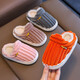 Children's cotton slippers for boys and girls, autumn and winter outdoor wear, indoor home, non-slip heel, warm baby fur slippers, gray (heel), size 36-37 (suitable for feet 35/36)
