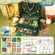 Yunya Kinder Schmuckschachtel Set Prinzessin Hair Accessoires Geschenkbox Mädchen spielen Hausspielzeug 7-14 Jahre alte Mädchen Geburtstagsgeschenk Luxusversion [alter Style Glass Perlen Geschenkbox] Geschenktüte