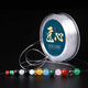 Maimed crystal bracelet rope, elastic thread, beaded bracelet, rubber band, toy string, transparent tendon special, transparent 0.6mm, about 90 meters long (2 tools included)