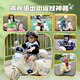 Mengduofu children's toys 1-3-6 one-year-old baby birthday gift 2-year-old girl electric car 3-45 boy car Doulu 1-4 years old remote control + battery life 1.4H + 6V7 dual drive + Bluetooth + early education