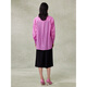 
Pink Blue Wardrobe 2024 Spring and Summer i New Tiansi Corrugated Cloud Smoke Gauze Loose Long Sleeve Shirt for Women 5A2C983 Morning Pink L