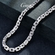 GsunG platinum necklace men's PT950 fashionable cross-turn dense card chain atmospheric platinum men's necklace simple cross chain priced by gram contact before bidding